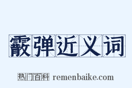 霰弹近义词是什么意思的图片